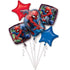 Spider-Man Foil Balloon Bouquet 5pk