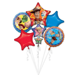 Amscan_OO Balloon - Airwalkers & Bouquets Toy Story 4 Bouquet Foil Balloon 5pk