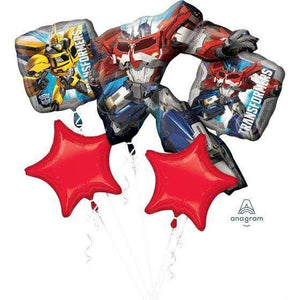 Amscan_OO Balloon - Airwalkers & Bouquets Transformers Animated Balloon Bouquet 5pk