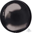 Black Orbz Foil Balloons 38cm x 40cm  Each