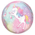 Enchanted Unicorn Orbz Foil Balloon 38cm x 40cm Each