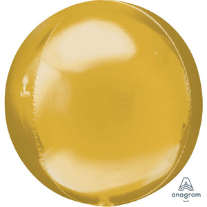 Amscan_OO Balloon - Bubble, Orbz & Cubez Gold Orbz Foil Balloons 53cm Each