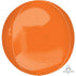 Orange Orbz Foil Balloons 38cm x 40cm  Each