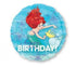 Ariel Dream Big Happy Birthday  Foil Balloon 45cm Each