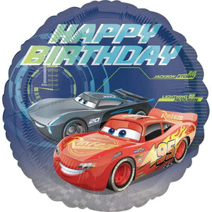 Amscan_OO Balloon - Foil Cars 3 Happy Birthday Foil Balloon 45cm Each