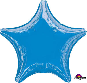 Amscan_OO Balloon - Foil Metallic Blue Star Foil Balloon 45cm Each