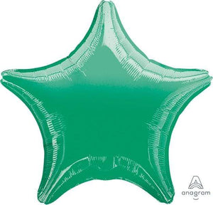 Amscan_OO Balloon - Foil Metallic Green Star Foil Balloon 45cm Each