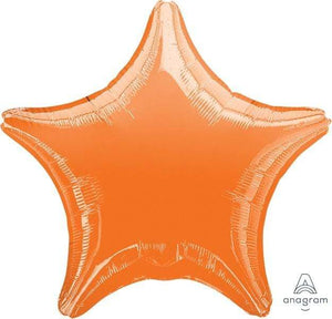 Amscan_OO Balloon - Foil Metallic Orange Star Foil Balloon 45cm Each
