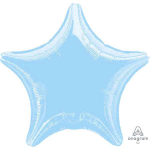 Amscan_OO Balloon - Foil Metallic Pearl Pastel Blue Star Foil Balloon 45cm Each