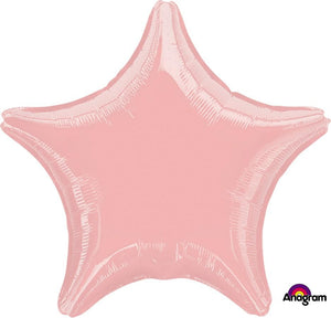 Amscan_OO Balloon - Foil Metallic Pearl Pastel Pink Star Foil Balloon 45cm Each