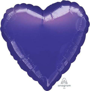 Amscan_OO Balloon - Foil Metallic Purple Heart Foil Balloon 45cm Each