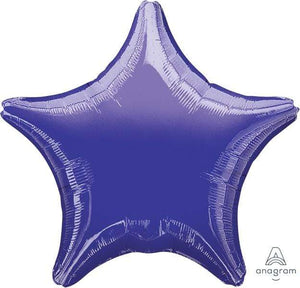 Amscan_OO Balloon - Foil Metallic Purple Star Foil Balloon 45cm Each