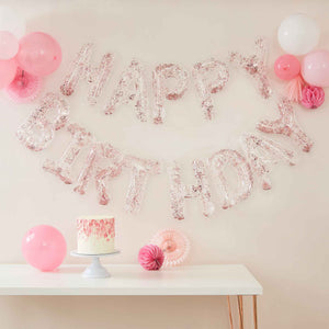 Amscan_OO Balloon - Foil Mix It Up Clear Letter Confetti Filled Foil Balloons Each