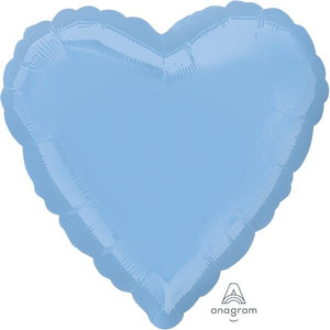 Amscan_OO Balloon - Foil Pastel Blue Heart Foil Balloon 45cm Each