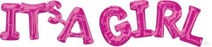 Amscan_OO Balloon - Foil Phrase IT's A GIRL Pink Foil Balloon 50cm x 22cm Each