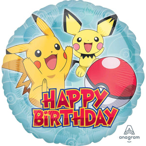 Amscan_OO Balloon - Foil Pokemon Happy Birthday Balloon 45cm Each