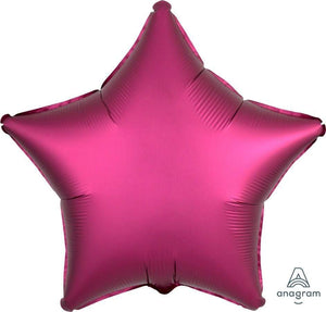 Amscan_OO Balloon - Foil Satin Luxe Pomegranate Star Foil Balloon 45cm Each