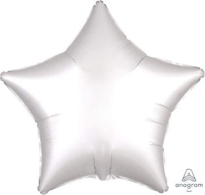 Amscan_OO Balloon - Foil Satin Luxe White Star Foil Balloon 45cm Each