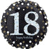Sparkling Happy Birthday 18th Foil Balloon 45cm Each