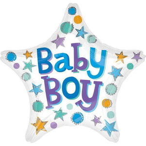 Amscan_OO Balloon - Foil Star Baby Boy Foil Balloon 45cm Each