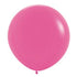 Fashion Fuchsia Latex Balloons 90cm 2pk