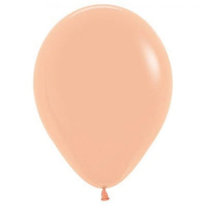 Amscan_OO Balloon - Plain Latex Fashion Peach Blush Latex Balloons 30cm 100pk