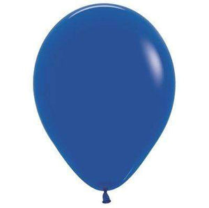 Amscan_OO Balloon - Plain Latex Fashion Royal Blue Latex Balloons 30cm 100pk