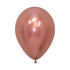 Metallic Reflex Rose Gold Latex Balloons 30cm 12pk