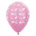 1st Birthday Girl Bumble Bee's Satin Pearl Pink Latex Balloon 30cm 25pk