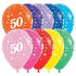 Age 50 Fashion Assorted Latex Balloon 30cm 25pk