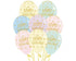 Happy Birthday Sunshine on Pastel Matte Assorted Latex Balloons 30cm 12pk