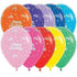 Happy Birthday Twinkling Stars Fashion Assorted Latex Balloon 30cm 25pk
