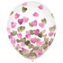 Hearts Confetti Latex Balloon 30cm 6Pk