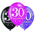 Pink Celebration 30th Latex Balloon 30cm 6pk