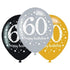 Sparkling Celebration 60th Latex Balloon 30cm 6pk