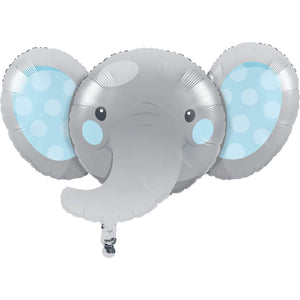 Amscan_OO Balloon - Supershapes, Numbers & Letters Enchanting Elephant Boy Supershape Foil Balloon 53cm x 89cm Each