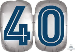 Amscan_OO Balloon - Supershapes, Numbers & Letters Happy Birthday Man 40 Supershape Foil Balloon 63cm x 50cm Each