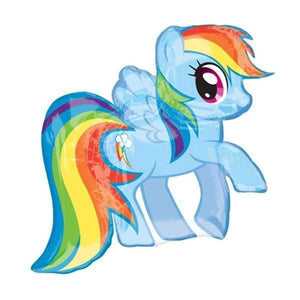 Amscan_OO Balloon - Supershapes, Numbers & Letters My Little Pony Rainbow SuperShape Balloon 71cm x 68cm