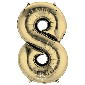 Balloon - Supershapes, Numbers & Letters Numeral SuperShape Foil Balloon 86cm Each