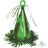 Party Hat Balloon Weight - Green 170g Each