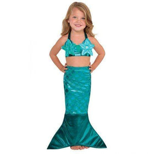 Amscan_OO Costume Girls Mermaid Teal Costume Kit Girl Small 4-6 Years Each