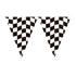 Black & White Checkered Flag Banner 21cm Each