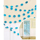 Amscan_OO Decorations - Banners, Flags & Streamers Caribbean Blue Robin's Egg Blue Glitter Round String Decorations 2m 6pk