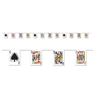 Amscan_OO Decorations - Banners, Flags & Streamers Casino Pennant Banner Playing Card Suits Each