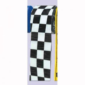 Amscan_OO Decorations - Banners, Flags & Streamers Checkered Black & White Crepe Streamer 6cm x 9cm Each