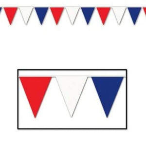 Amscan_OO Decorations - Banners, Flags & Streamers Fiesta Pennant Flag Banner Red, White & Green Each