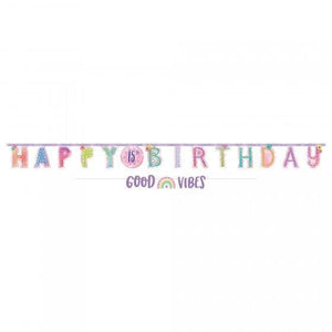 Amscan_OO Decorations - Banners, Flags & Streamers Girl-Chella Birthday Jumbo Add-An-Age Letter Banner Kit Each