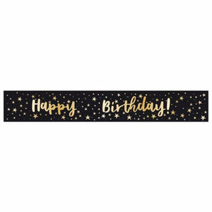 Decorations - Banners, Flags & Streamers Happy Birthday Classic Add-An-Age Foil Banner 1.8m Each