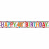 Holographic Happy Birthday 40th Multi-Coloured Banner 2.7m Each