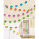 Amscan_OO Decorations - Banners, Flags & Streamers Multi Coloured Gold Glitter Round String Decorations 2m 6pk